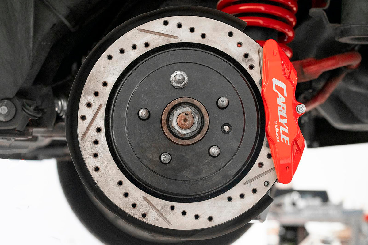 BMR 2014-2017 Chevrolet SS 15in Conversion Kit with Drilled & Slotted Rotors & Red Calipers