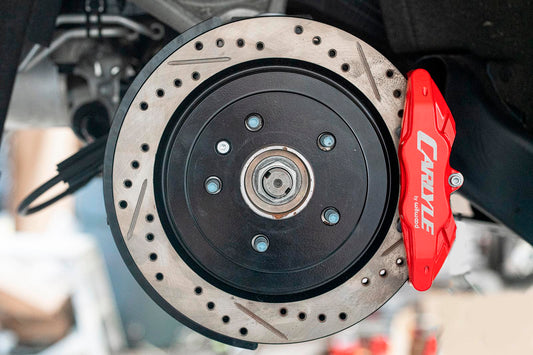 BMR 14-19 Chevrolet Corvette 17in Conversion Kit w/ Drilled & Slotted Rotors & Red Calipers