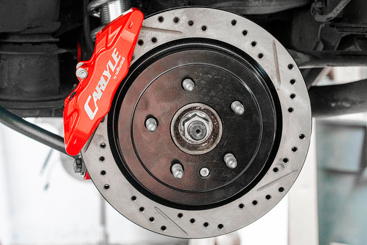 BMR 2008-2014 Cadillac CTS-V 15in Conversion Kit with Drilled & Slotted Rotors & Red Calipers