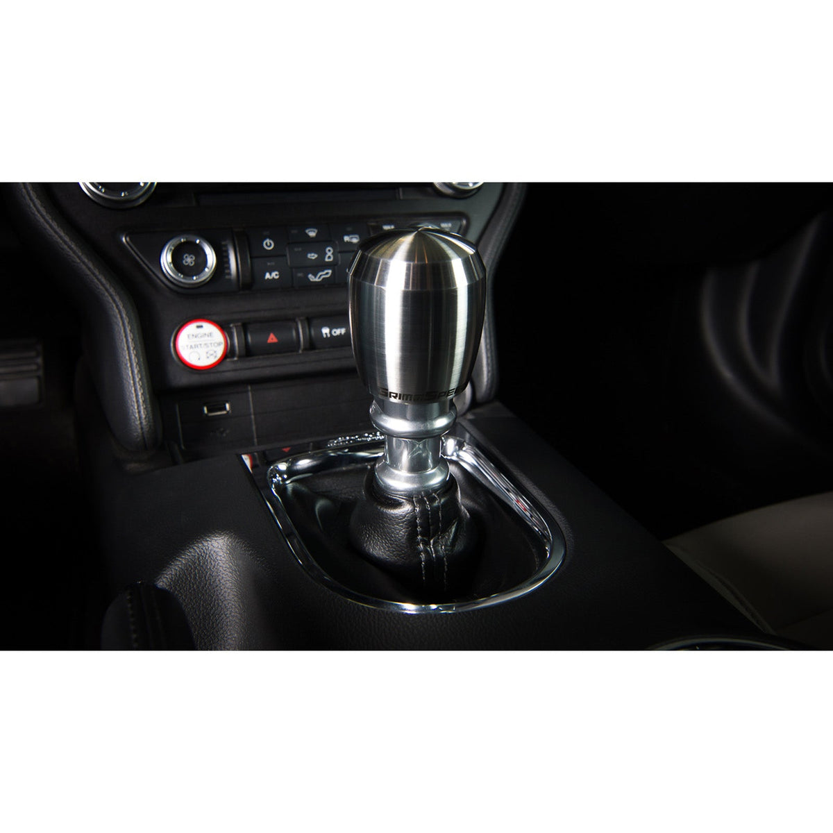GrimmSpeed GRM380003 Stubby Shift Knob Stainless Steel Red - M12x1.25
