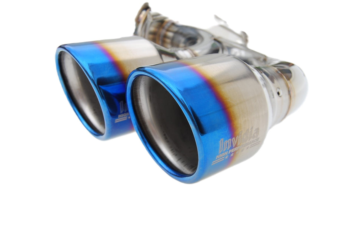 Invidia HS08STIG3T 08-14 Subaru STI 11-14 WRX Hatchback Q300 Quad Titanium tip Cat-back Exhaust