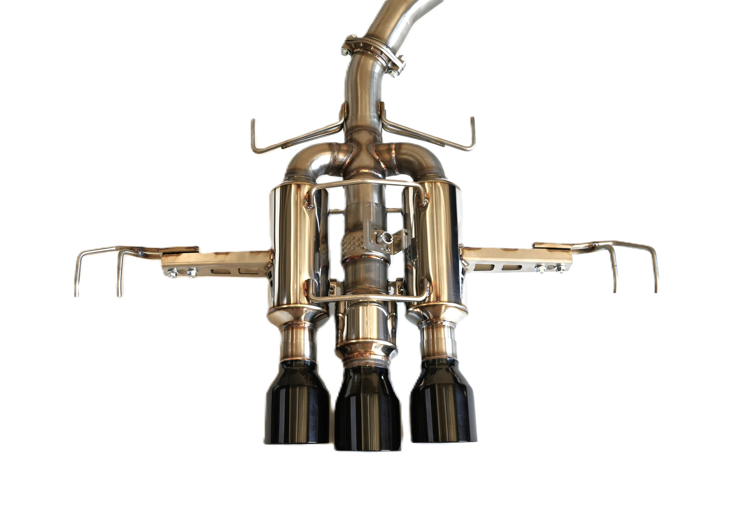 Invidia HS22CTRFGM3SBL 22-up Honda Civic Type-R FL5 R400 Black tips Cat-back Exhaust