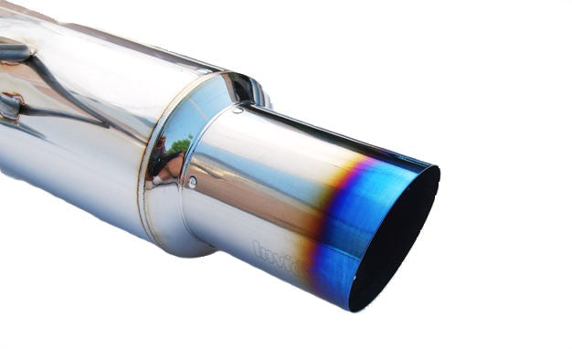 Invidia HS08SW4GST 08-14 Subaru WRX Sedan Single Racing Titanium tip Cat-back Exhaust