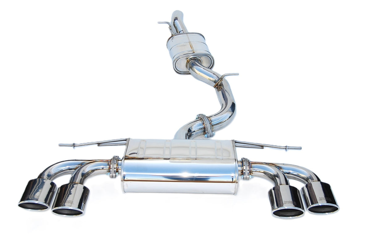 Invidia HS14GFRG3S Volkswagen 14-16 VW Golf-R Q300 Quad Oval S.S. tip Cat-back Exhaust