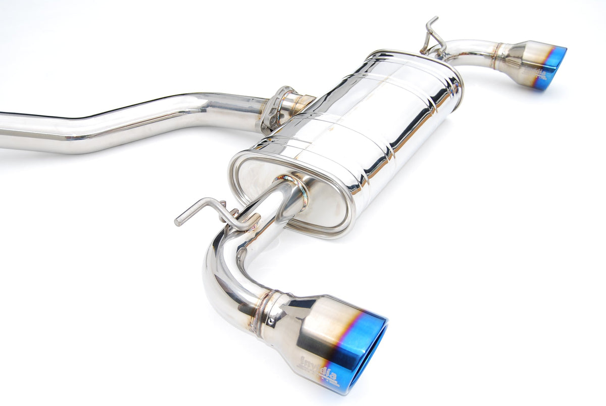 Invidia HS13GF7G3T Volkswagen 13-16 VW Golf GTI MK7 Q300 Rolled Titanium tips Cat-back Exhaust