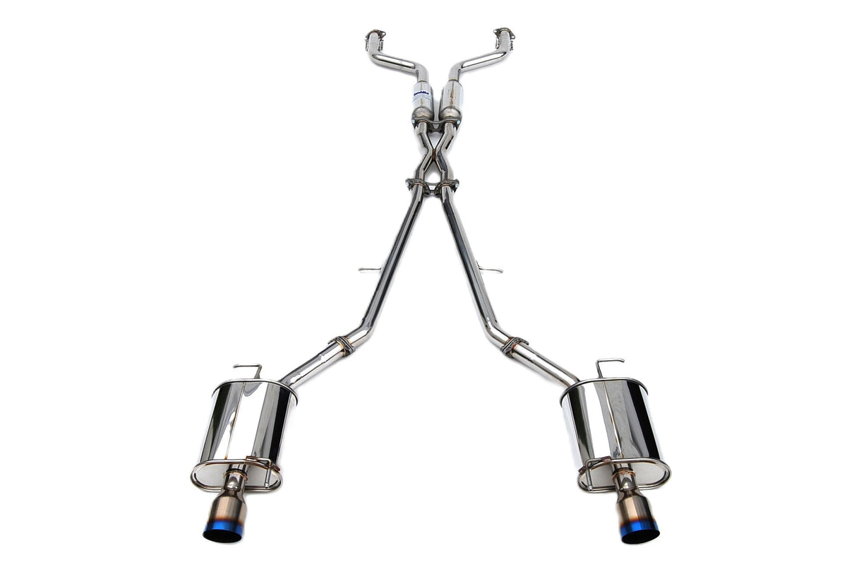 Invidia HS07IG4G3T 07-Up Infiniti G35/G37 Sedan Q300 Dual Single Layer Titanium tip Cat-back Exhaust