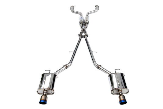 Invidia HS07IG4G3T 07-Up Infiniti G35/G37 Sedan Q300 Dual Single Layer Titanium tip Cat-back Exhaust