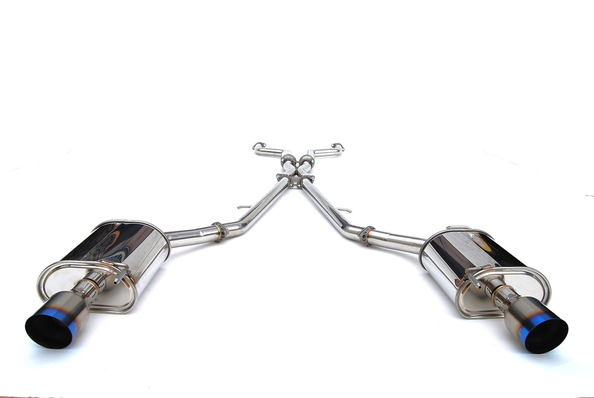 Invidia HS07IG4G3T 07-Up Infiniti G35/G37 Sedan Q300 Dual Single Layer Titanium tip Cat-back Exhaust