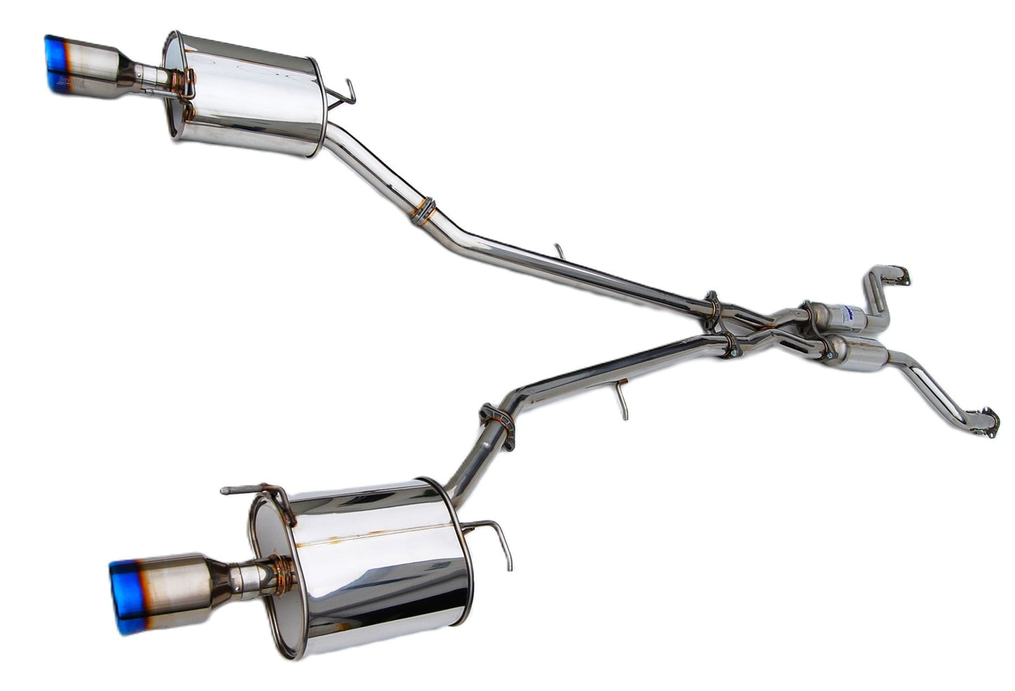 Invidia HS07IG4G3D 07-Up Infiniti G35/G37 Sedan Q300 Dual Rolled Titanium tip Cat-back Exhaust