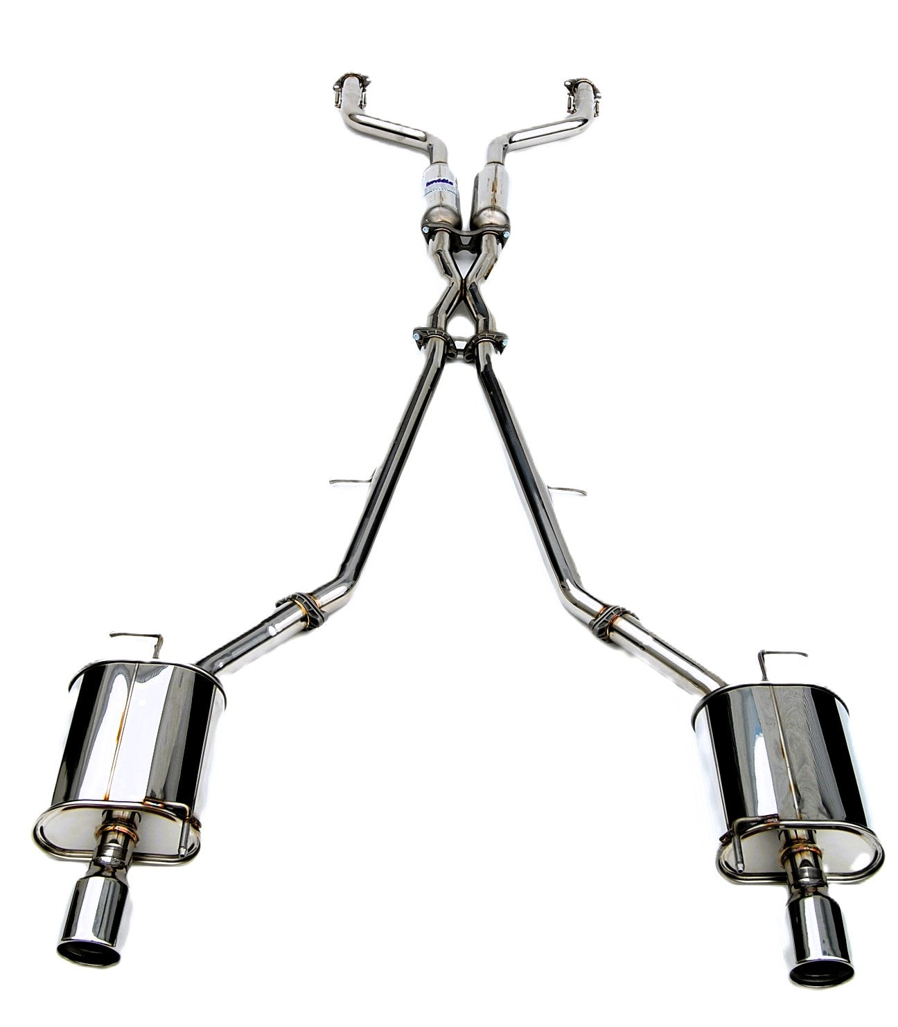 Invidia HS07IG4G3S 07-Up Infiniti G35/G37 Sedan Q300 Dual Rolled S.S.Tips Cat-back Exhaust