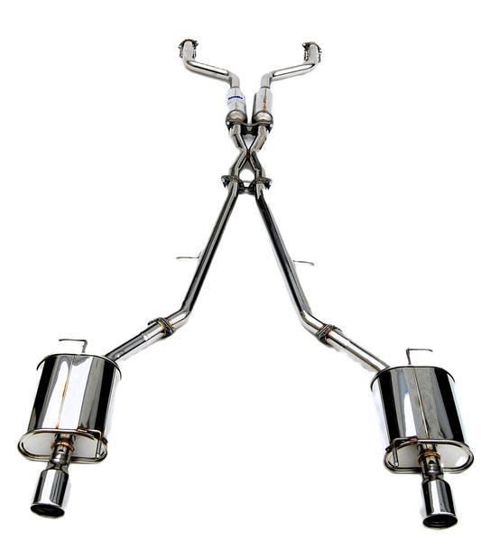 Invidia HS07IG4G3S 07-Up Infiniti G35/G37 Sedan Q300 Dual Rolled S.S.Tips Cat-back Exhaust