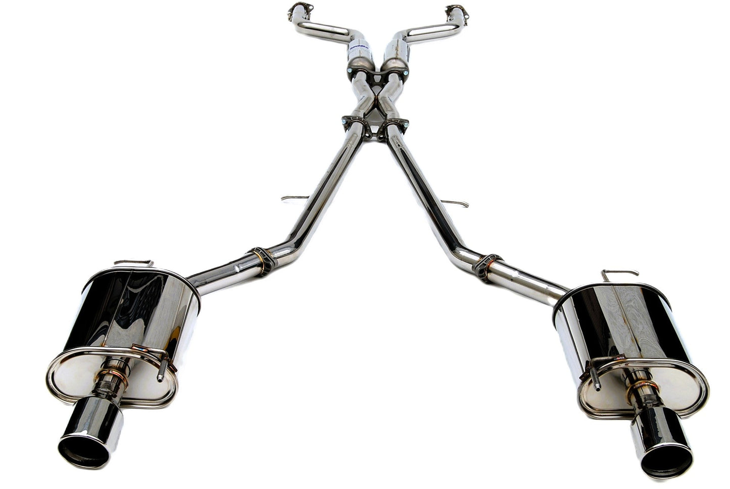 Invidia HS07IG4G3S 07-Up Infiniti G35/G37 Sedan Q300 Dual Rolled S.S.Tips Cat-back Exhaust
