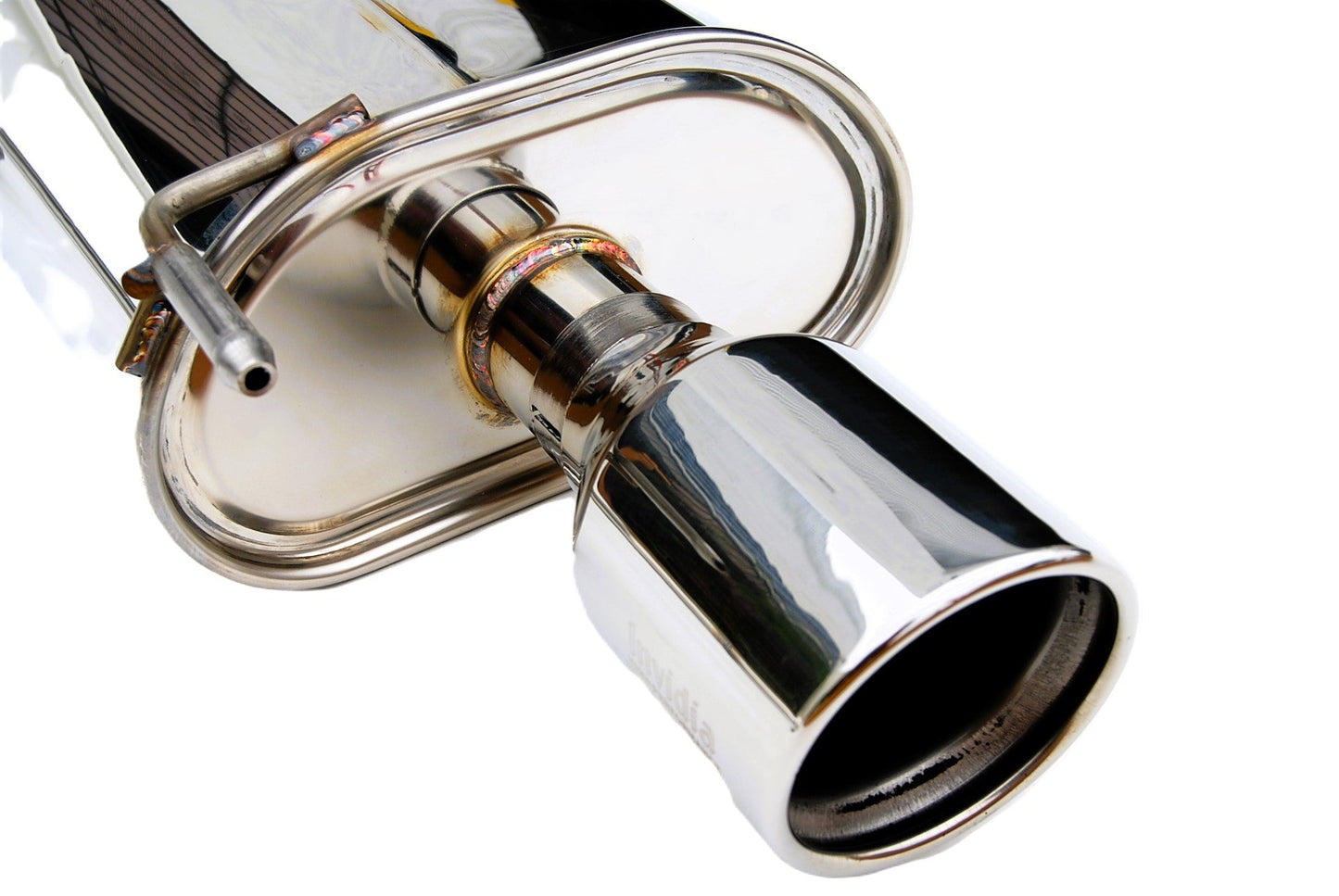 Invidia HS07IG4G3S 07-Up Infiniti G35/G37 Sedan Q300 Dual Rolled S.S.Tips Cat-back Exhaust