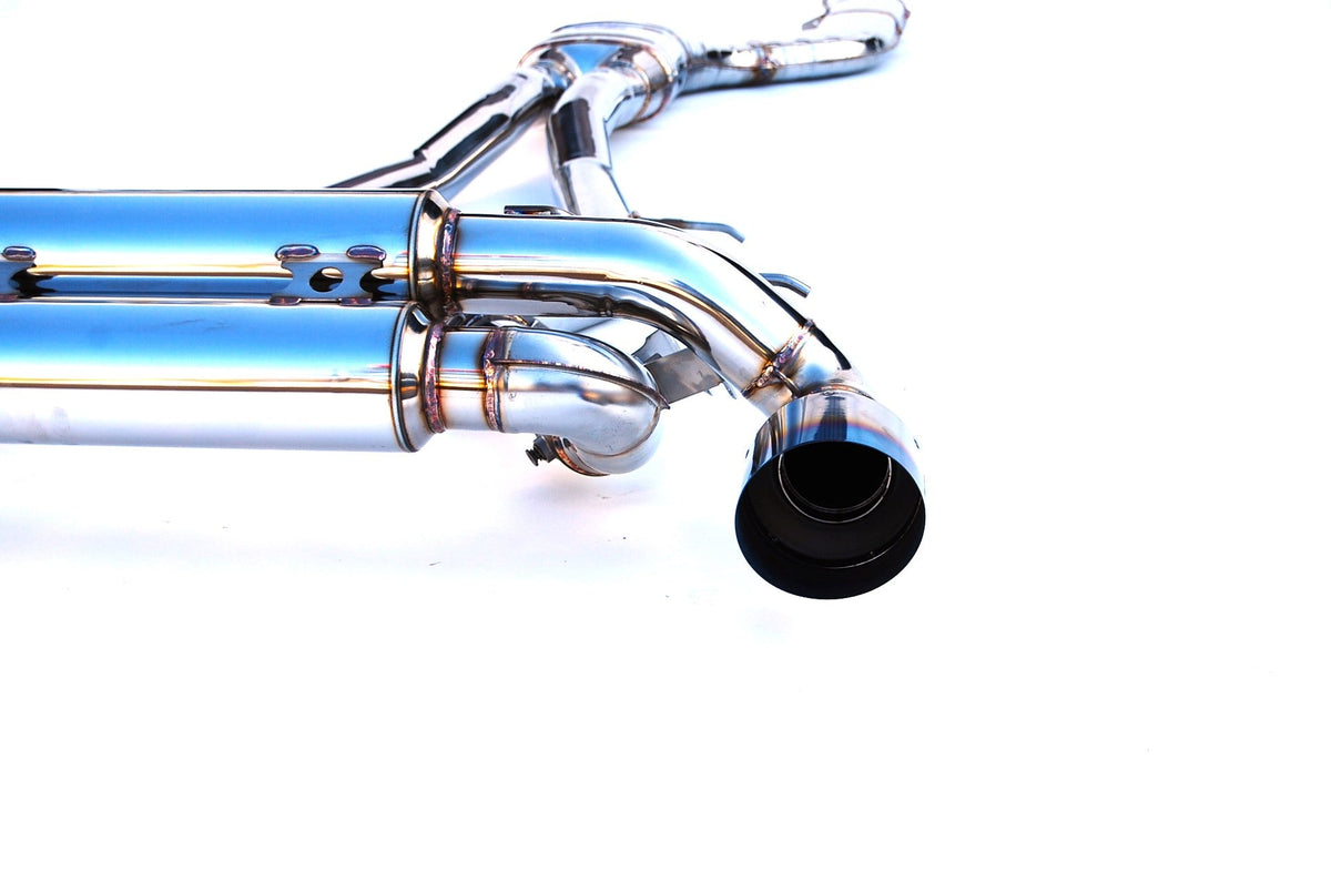 Invidia HS19TSP4VGM1GT 19-Up Toyota Supra 3.0T Gemini R400 Single Layer Titanium tip Cat-back Exhaust