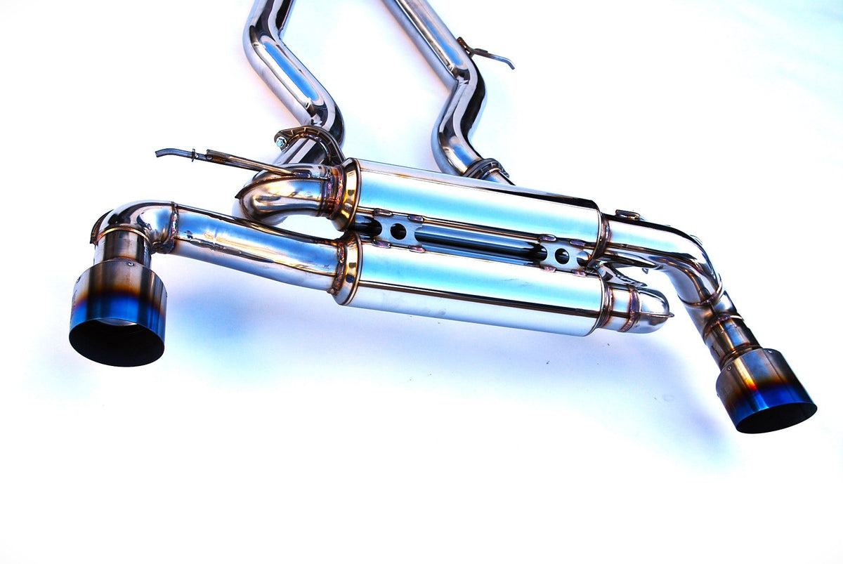 Invidia HS19TSP4VGM1GT 19-Up Toyota Supra 3.0T Gemini R400 Single Layer Titanium tip Cat-back Exhaust