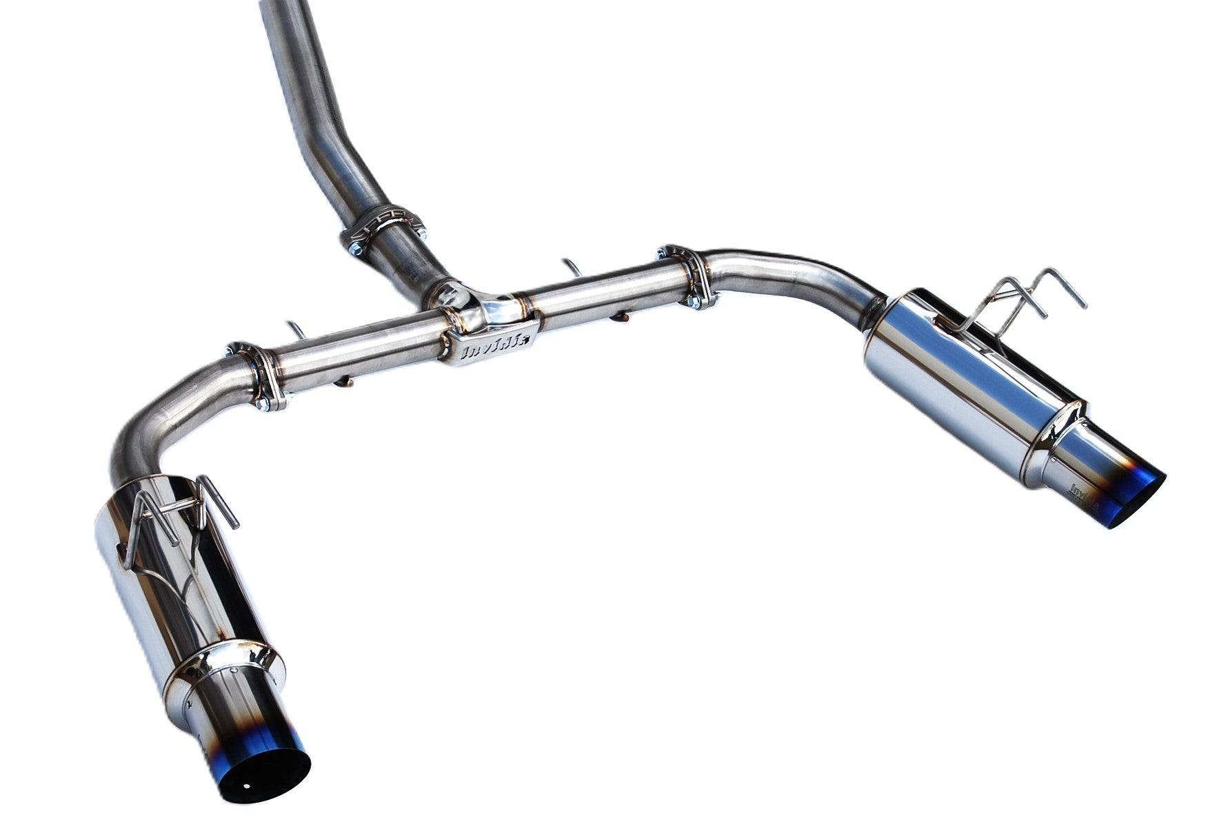 Invidia HS22HS4GD1STL 22-Up Honda Civic Si Integra Base Dual N1 Titanium tip Cat-back Exhaust