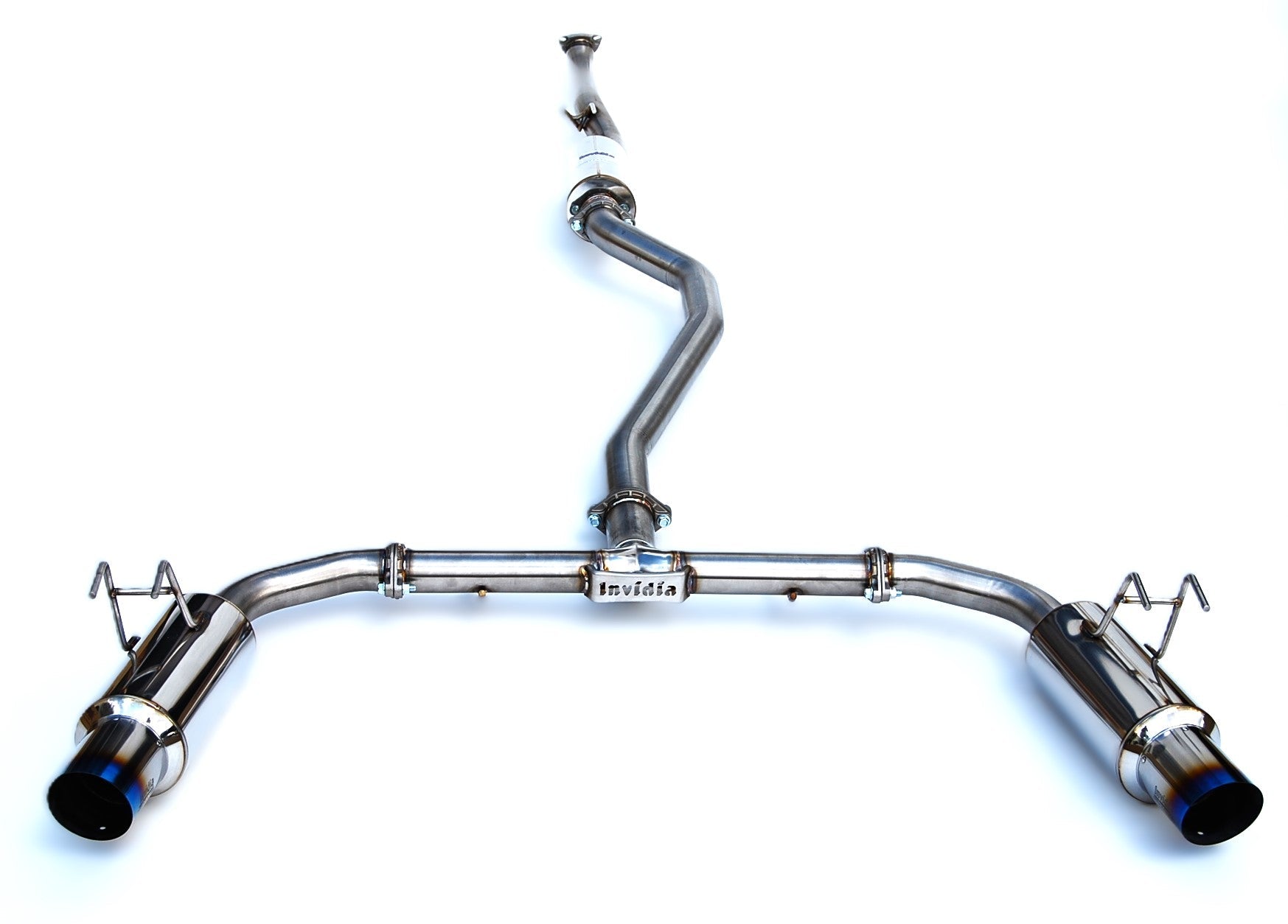 Invidia HS22HS4GD1STL 22-Up Honda Civic Si Integra Base Dual N1 Titanium tip Cat-back Exhaust