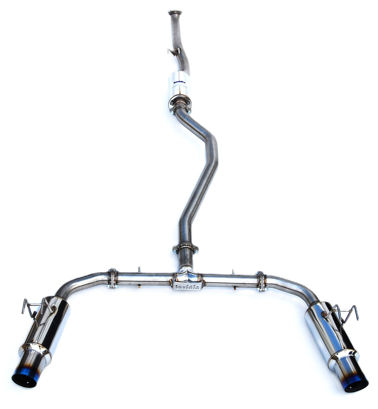 Invidia HS22HS4GD1STL 22-Up Honda Civic Si Integra Base Dual N1 Titanium tip Cat-back Exhaust