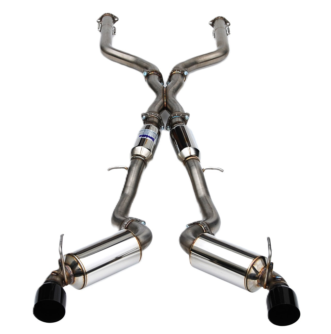 Invidia HS22N4Z7GD1SBL 22-Up Nissan New Z Dual N1 Black tip Cat-back Exhaust
