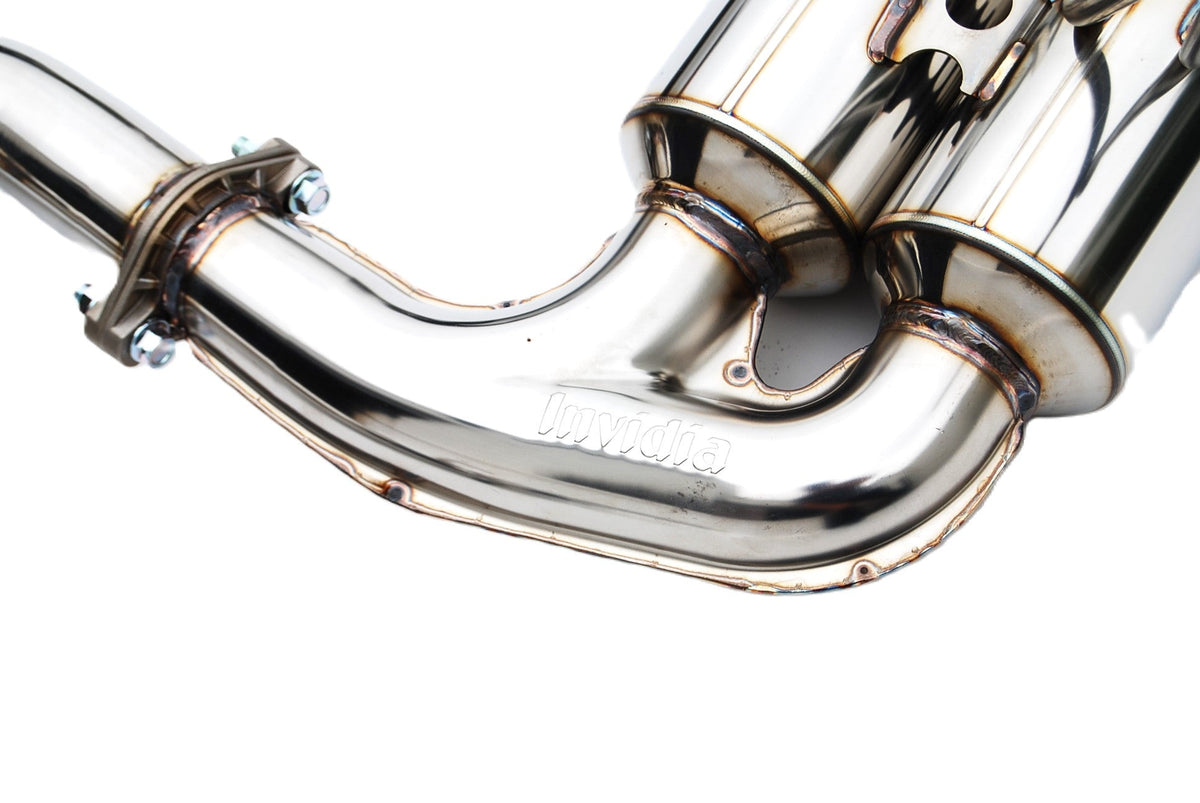 Invidia HS22WRXGM4SB 22-Up Subaru WRX Gemini R400 Quad Black tip Cat-back Exhaust