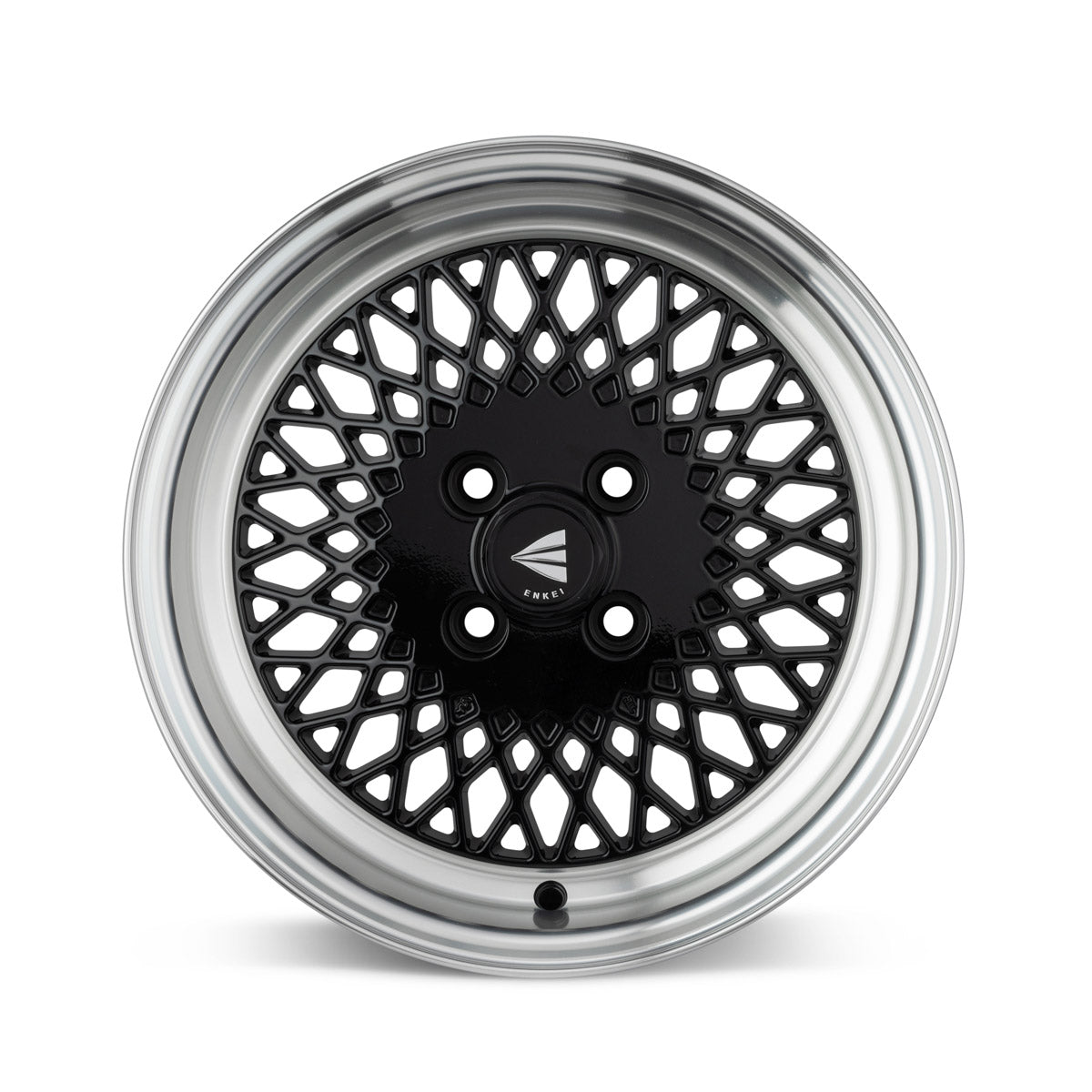 Enkei92 Classic Line 15x7 38mm Offset 5x114.3 Bolt Pattern Black Wheel