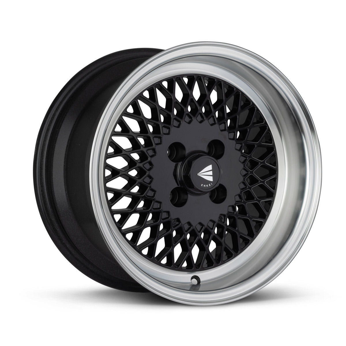 Enkei92 Classic Line 15x7 38mm Offset 5x114.3 Bolt Pattern Black Wheel