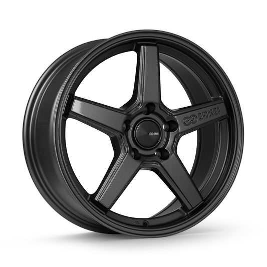 Enkei Quasar 18x8in / 5x114.3 BP / 35mm Offset / 72.6mm Bore - Gloss Gunmetal Wheel