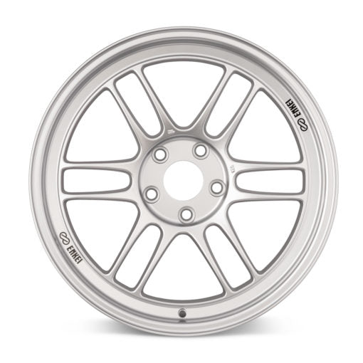 Enkei RPF1 18x7.5 5x114.3 48mm Offset 73mm Bore Silver Wheel 07-11 MS3/06-10 Civic Si
