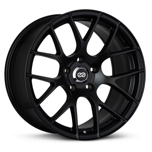 Enkei Raijin 18x8 45mm Offset 5x100 Bolt Pattern Matte Black Wheel