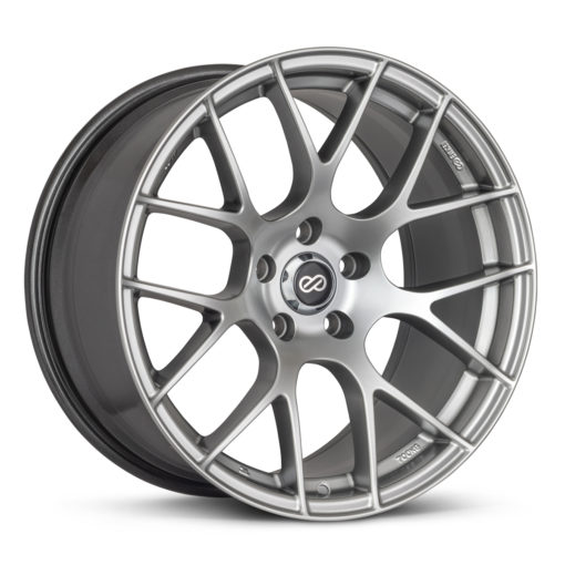 Enkei Raijin 18x8.5 45mm Offset 5x100 Bolt Pattern 72.6 Bore Diameter Hyper Silver Wheel