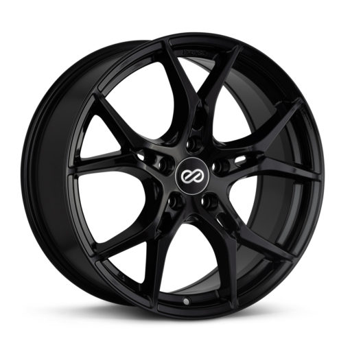Enkei Vulcan 17X7.5 38mm Offset 5x114.3 Bolt 72.6mm Bore Gloss Black Wheel
