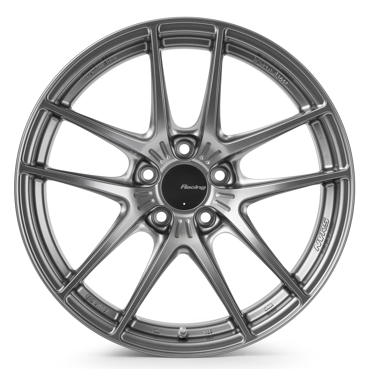Enkei NVR5 18x10in / 5x114.3 BP / ET21 / 75mm Bore - Dark Hyper Silver Wheel