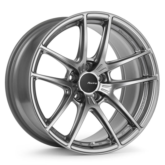 Enkei NVR5 18x9in / 5x100 BP / ET48 / 75mm Bore - Dark Hyper Silver Wheel