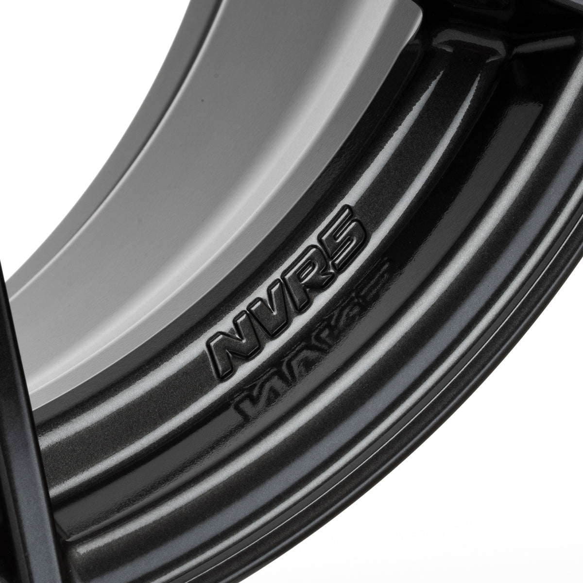 Enkei NVR5 18x10.5in / 5x114.3 BP / ET15 / 75mm Bore - Dark Hyper Silver Wheel