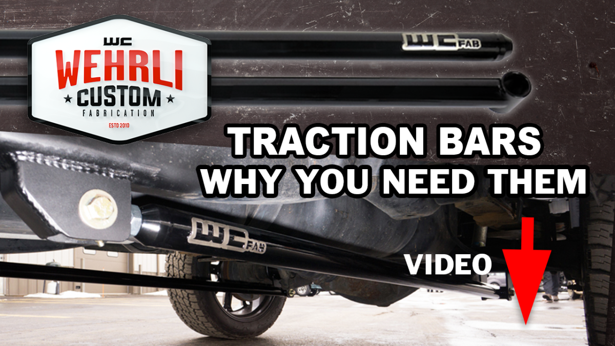 Wehrli Custom Fabrication WCF100876-GB DCLB/CCLB 68in Traction Bar Kit Gloss Black for 2020-2026 Chevrolet Silverado / GMC Sierra 2500 HD / 3500 HD 6.6L Duramax