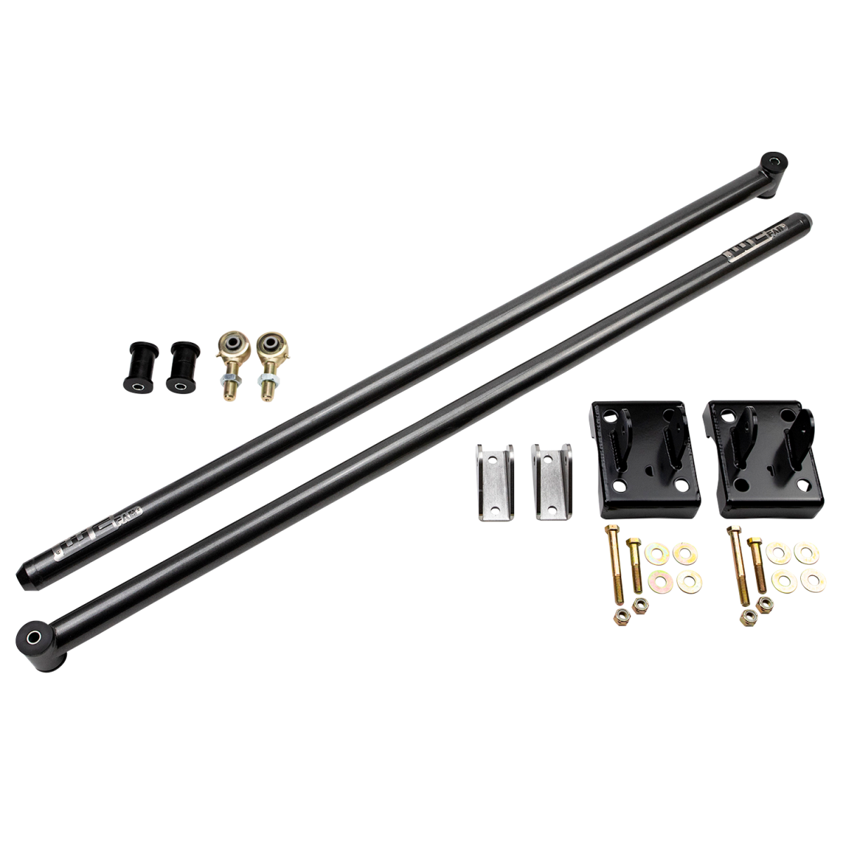 Wehrli Custom Fabrication WCF100853-GB ECLB & CCLB 68in Traction Bar Kit Gloss Black for 2011-2019 Chevrolet Silverado / GMC Sierra 2500 HD / 3500 HD Duramax
