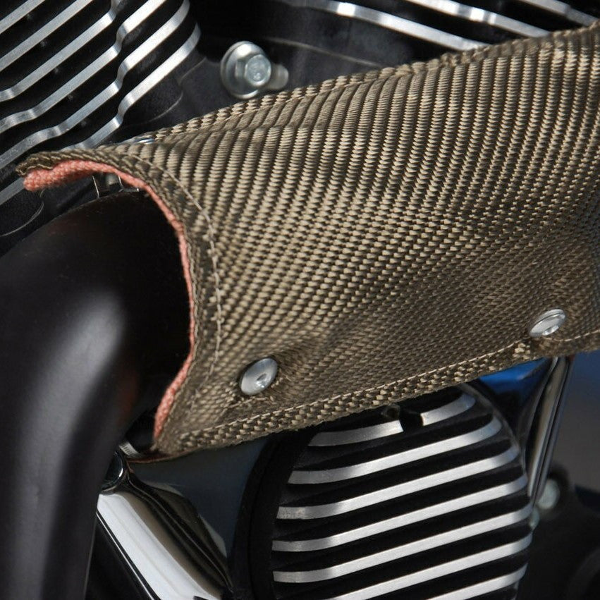 DEI Pipe Shield with Stainless Steel Clamps - 4in x 12in - Titanium