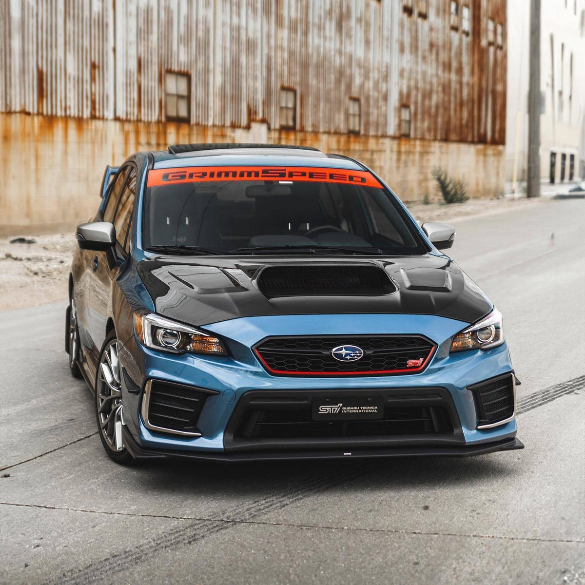 GrimmSpeed GRM111035 for 2002+ Subaru WRX/STI / 05-09 Legacy GT Windshield Banner 43in - White