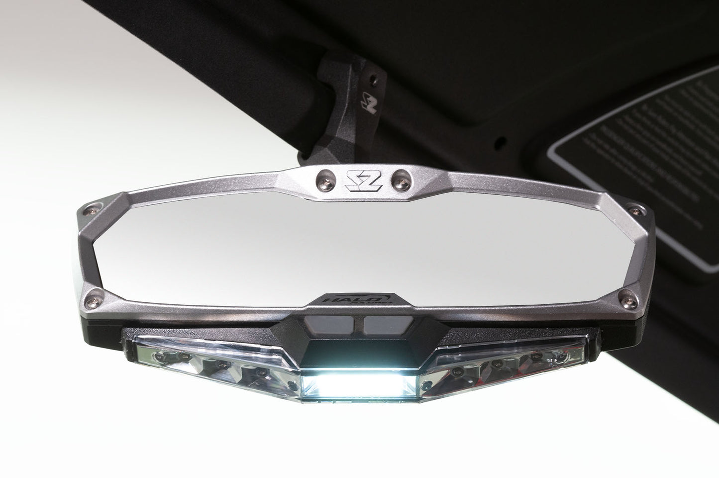 Seizmik 03+ A Cat/CFM/Hon/Kaw/Pol/Yam Halo-RA LED Rear View Mirror - 1.75 in. Clamp Pair 18019