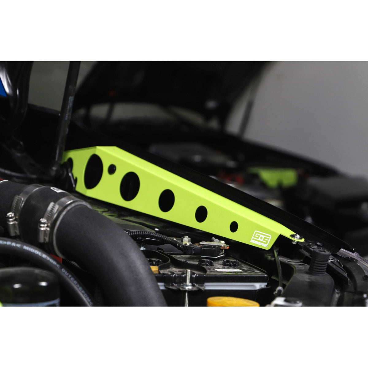 GrimmSpeed GRM096057 for 15+ Subaru WRX/STI Fender Shroud - Neon Green Powdercoat