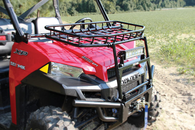 Seizmik 13+ Polaris 500-900 Ranger/XP/Crew Hood Rack - Black 58-08071