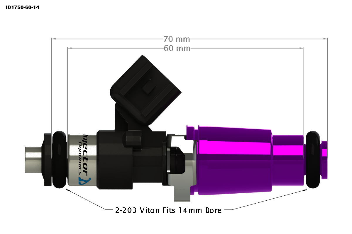 Injector Dynamics 1750.60.14.14.8 Set of 8 ID1750-XDS Fuel Injectors
