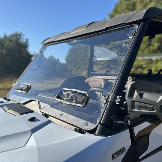 Seizmik 24+ Kawasaki Ridge Ranch Tool Less Windshield - Hardcoated 50-55317KIT