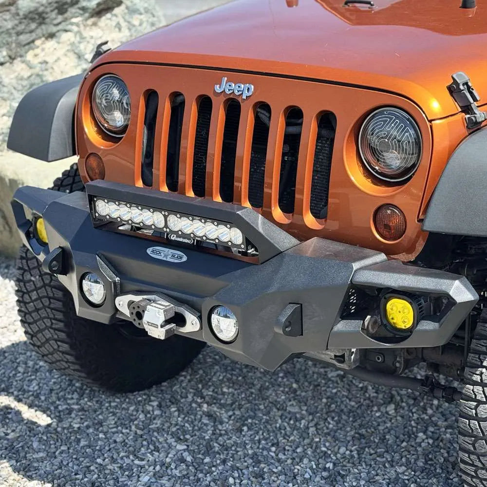 Rock Slide Engineering for 07-18 Jeep Wrangler JK Big Sky Aluminum Mid Front Bumper w/ Winch Plate