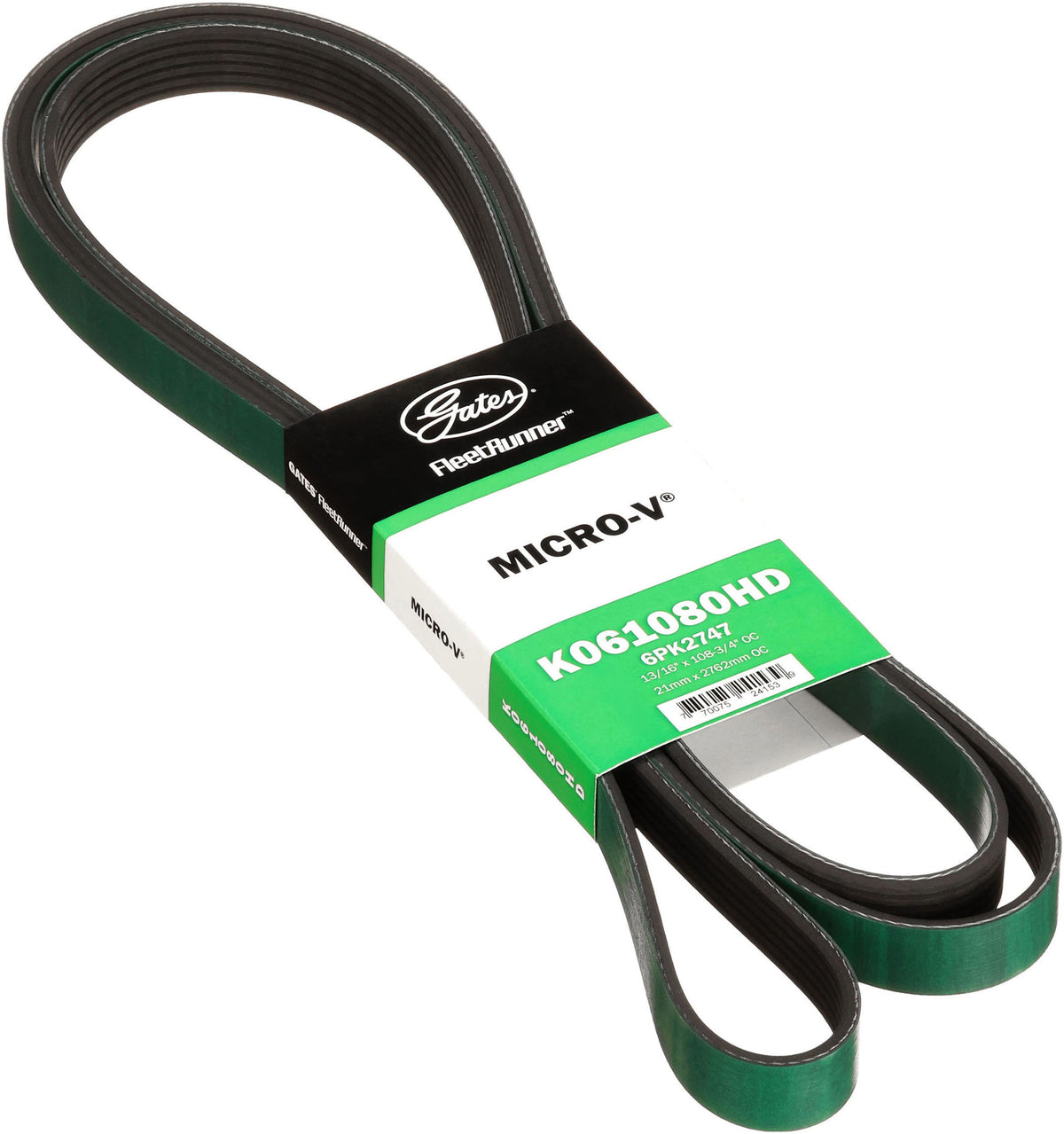 Gates K061080HD FleetRunner Micro-V Belt