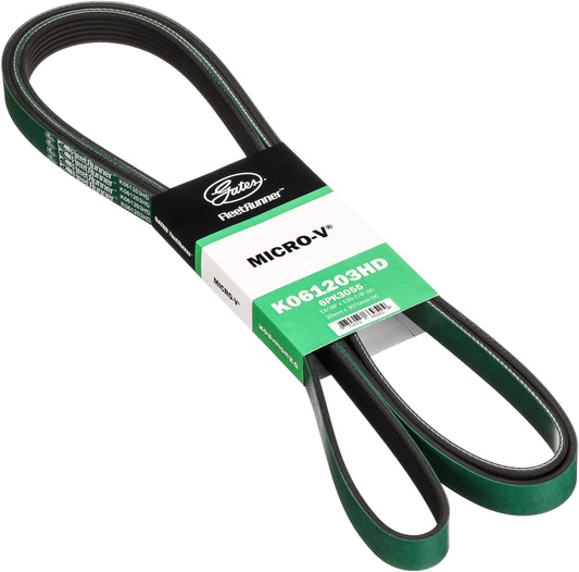 Gates K061203HD FleetRunner Micro-V Belt for 1996-1998 Chevrolet GMC C1500 K2500