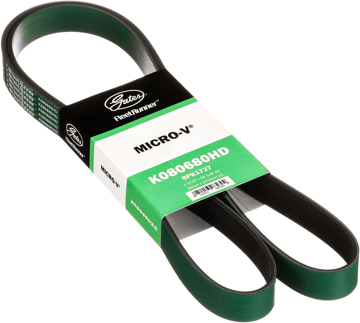 Gates K080680HD FleetRunner Micro-V Belt