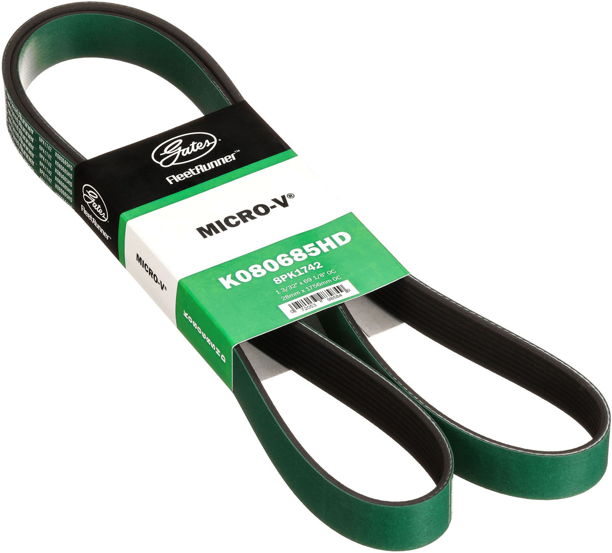 Gates K080685HD FleetRunner Micro-V Belt for 2002-2005 International 4400 8500