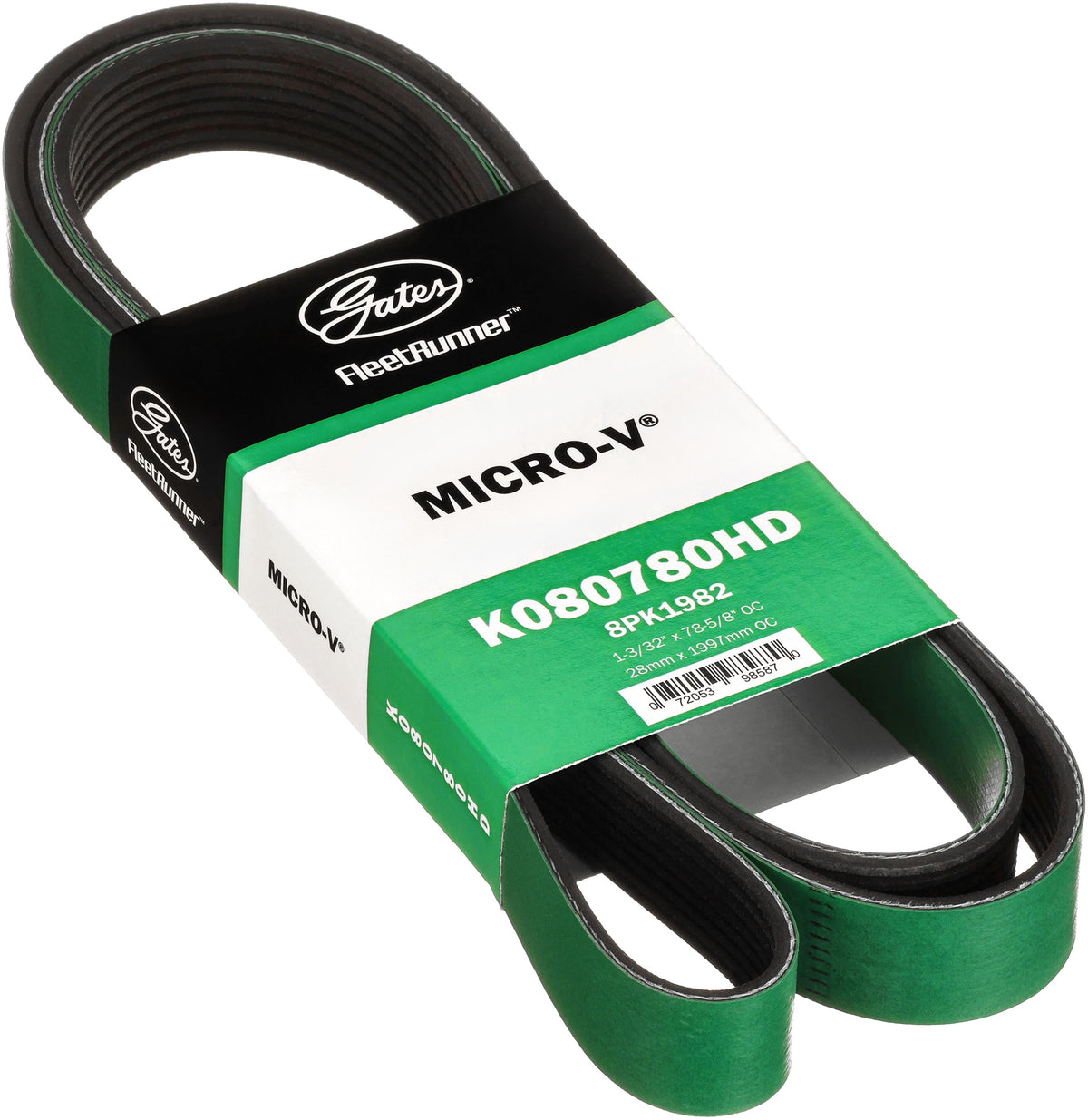 Gates K080780HD Serpentine Micro-V Belt 1.087in x 78.02in