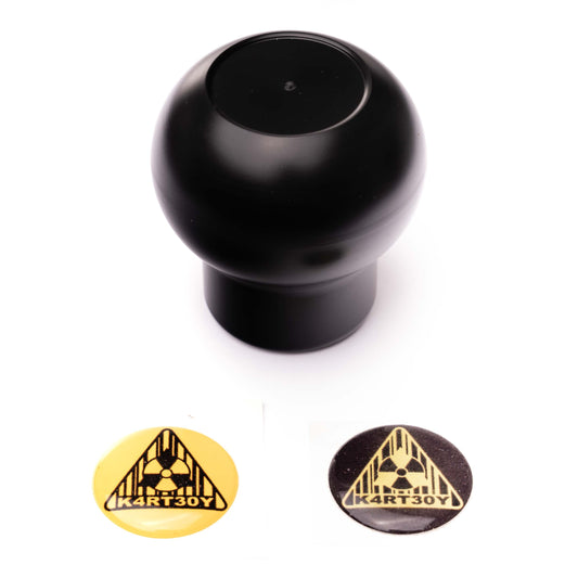 Kartboy Subaru Knuckleball Shift Knob - 6-Speed - Black Delrin KB-014-BD-6SPD